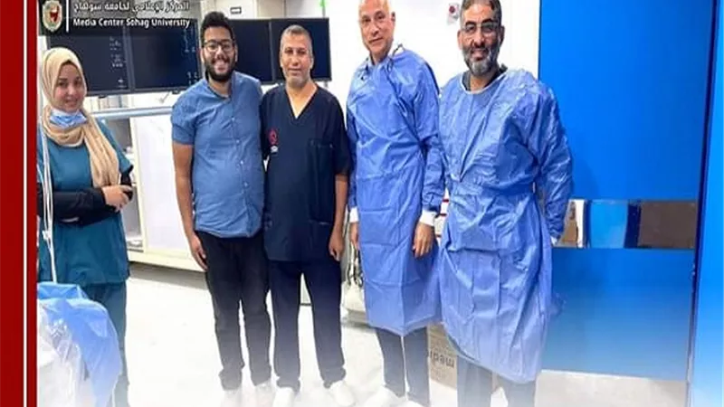 نجاح أول حالة تفتيت وشفط جلطة الشريان الرئوي بسوهاج
