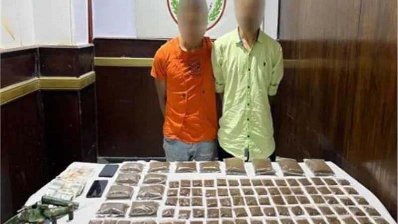 حبس مسجلين خطر بحوزتهما كيلو حشيش فى التبين