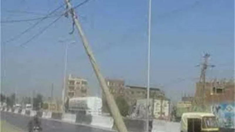 مصرع شاب سقط من عامود الاناره ببنى سويف