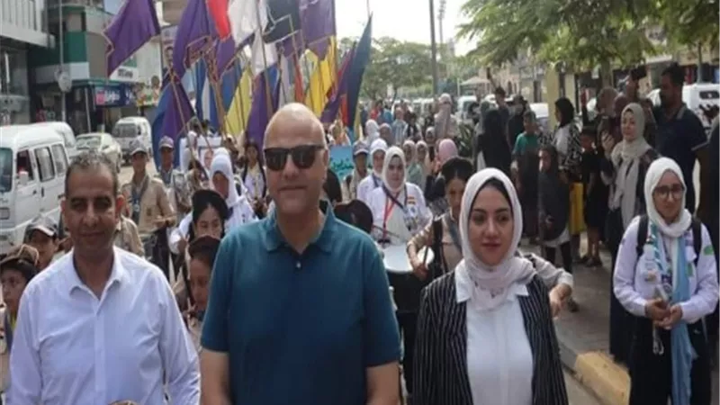 الشباب والرياضة بالقليوبية تنظم مسيرة شبابية احتفالا بالعيد القومي للمحافظة