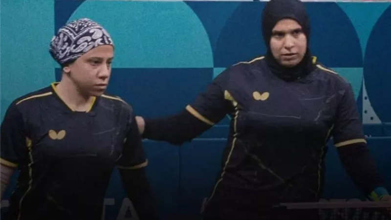 ببارالمبياد باريس..خسارة هناء حماد وهاجر الدسوقى فى زوجى سيدات الطاولة