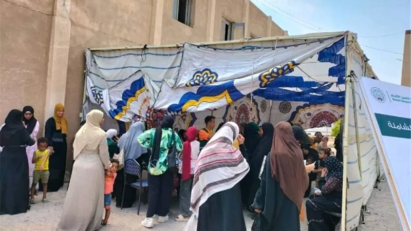 الكشف علي 494 مريض بوحدة المستعمرة بالقصير