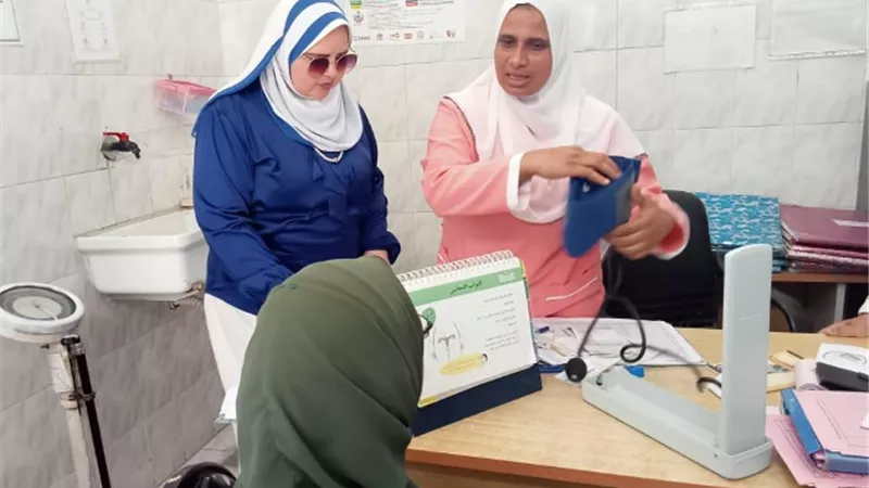 علاج 321 فى قافلة ابو قرين حوش عيسى
