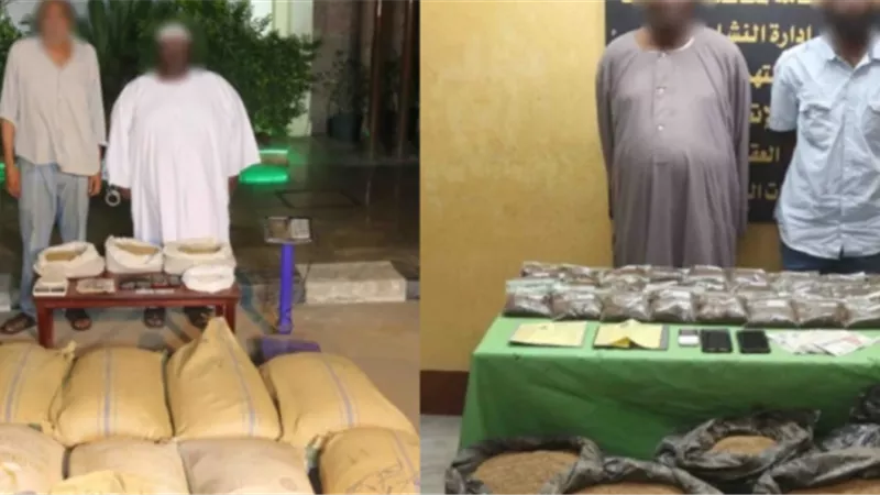 القبض على تشكيل عصابى أجنبى بحوزته 600 كيلو من 