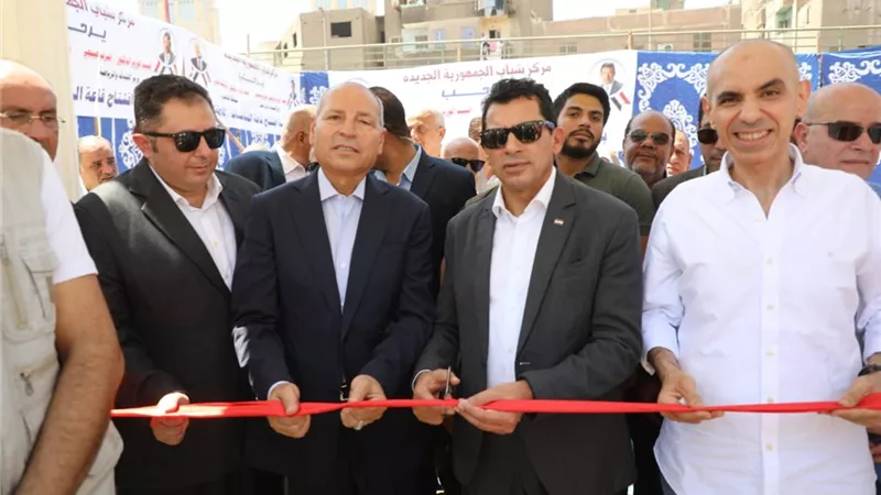افتتاح الملعب الخماسى بمركزى شباب السواح بالزيتون