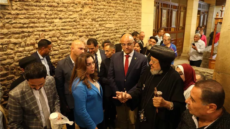 وزيرة التنمية المحلية تتفقد المنطقة المحيطة بمسار العائلة المقدسة