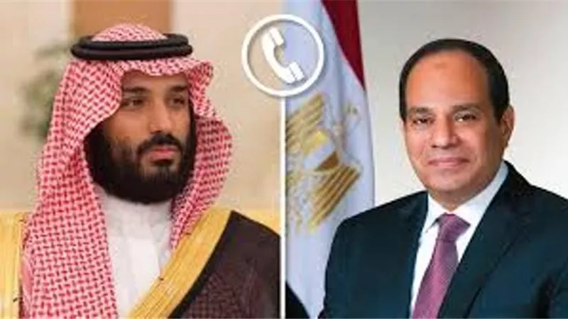 الرئيس السيسى وولي العهد السعودى يؤكدان ضرورة الوقف الفوري لإطلاق النار بغزة