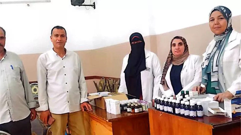 قافلة سكانية بقرية كفر لحيمر التابعه لكوم زمران الدلنجات