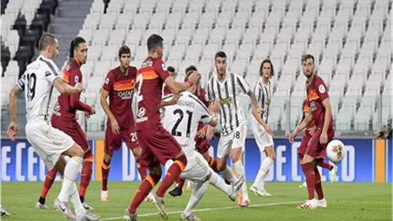شوط أول سلبى بين يوفنتوس وروما فى الدورى الإيطالي