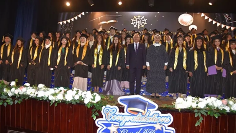 حبشى يشهد حفل تخرج طلاب الثانوية العامة بمدرسة بورسعيد الدولية