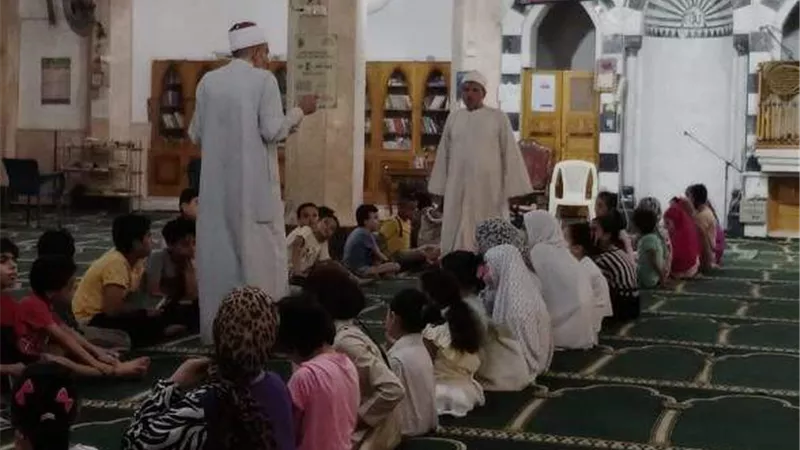 فعاليات النشاط الصيفى بمسجد المجمع الاسلامي بمدينة العبور