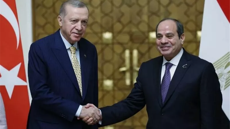 بدء جلسة مباحثات ثنائية بين السيسي وأردوغان في أنقرة