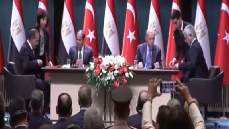 السيسى وأردوغان يشهدان التوقيع على عدد من الاتفاقيات ومذكرات التفاهم