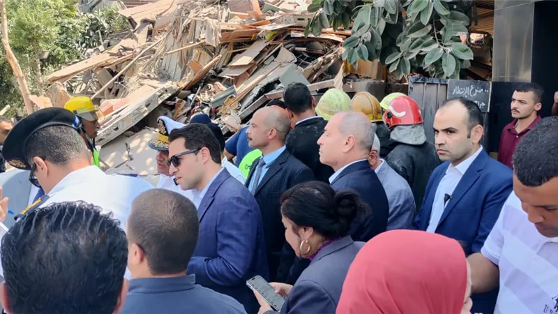 محافظ القاهرة: تقرير اللجنة الهندسية يؤكد سلامة العقارات المجاورة لعقار أرض الجولف المنهار