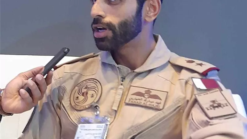 مسئول الجناح القطري بمعرض الطيران يوجه الشكر لمصر على حفاوة الاستقبال