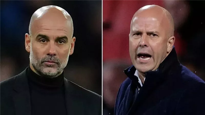 جوارديولا وسلوت يتنافسان على جائزة أفضل مدرب في الدوري الإنجليزى