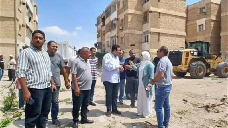 محافظة السويس تشن أكبر حملة ازالة ونظافة بنطاق حى فيصل