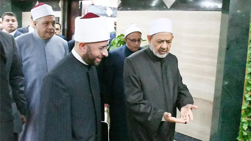 الإمام الأكبر يستقبل وزير الموارد المائية والري ووزير الأوقاف