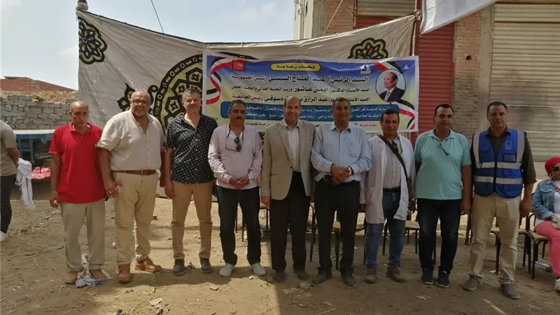 كفرالشيخ تنظيم قافلة بيطرية مجانية بقرية أبو ريا بالرياض