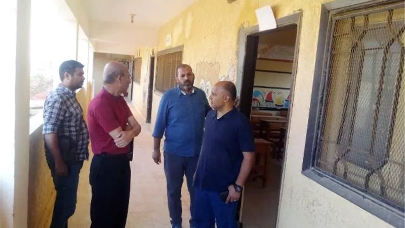 وكيل وزارة تعليم مطروح يتابع جاهزية مدارس النجيلة لانطلاق الدراسة