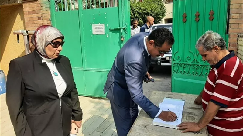 سلومة في متابعة ميدانية لمدارس إدارة الدقي التعليمية