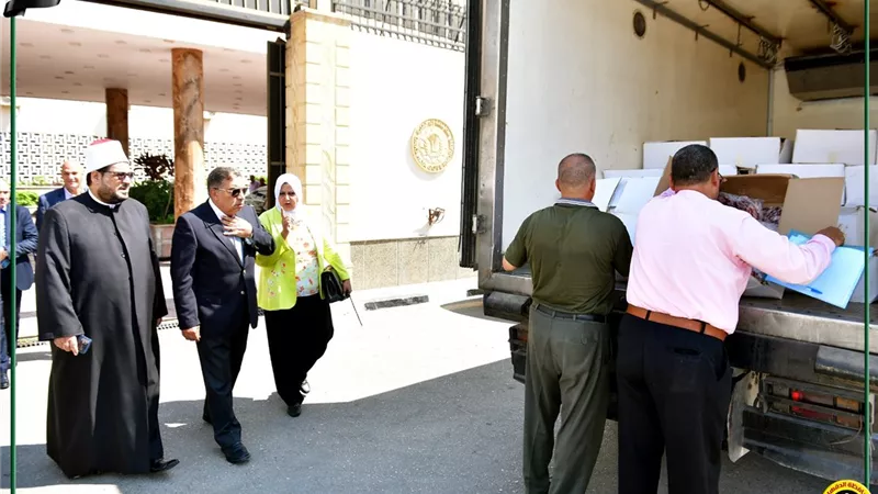 محافظ الدقهلية يشهد استلام ٢طن لحوم صكوك 
