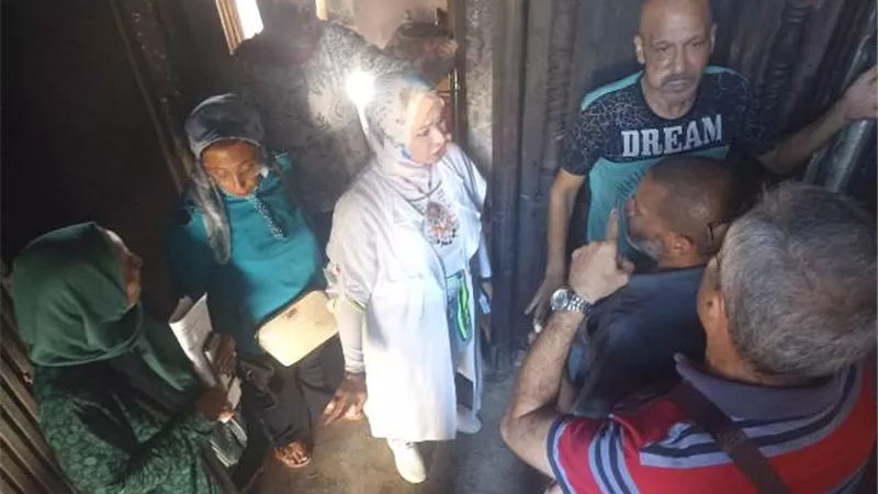 لجنة المنشأت الايلة للسقوط عقارالورديان لم يتأثر بالحريق