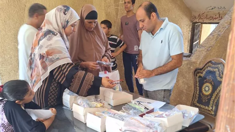 الكشف على 442 فى قافلة الطيرية كوم حمادة