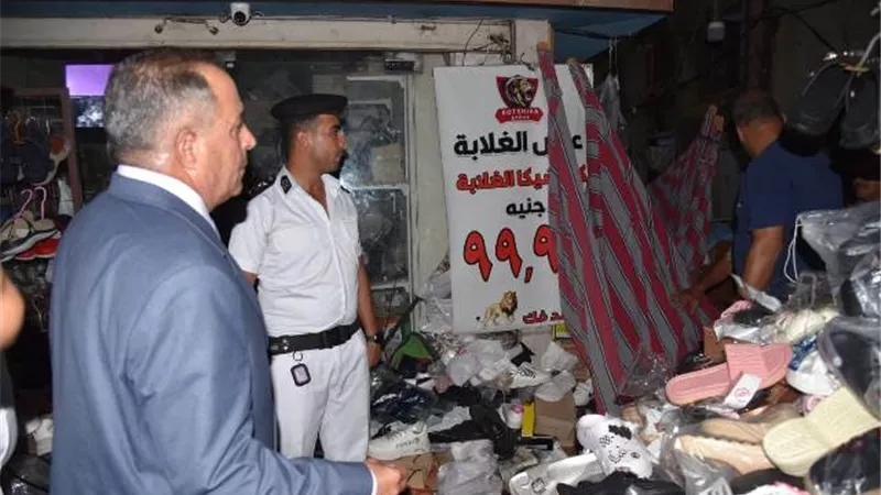 محافظ بورسعيد يأمر بإزالة الاشغالات بـ