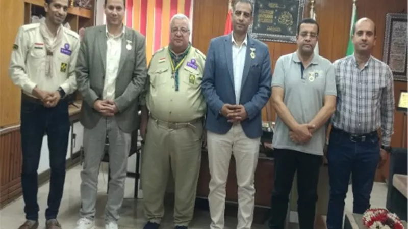 الفرماوي يناقش المبادرات الكشفية مع جمعية فتيان الكشافة المصرية بالقليوبية
