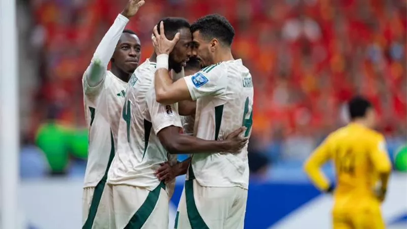 شاهد بالفيديو أهداف مباراة السعودية والصين بتصفيات كأس العالم