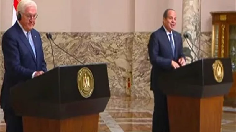 السيسى يرحب بالرئيس الألماني ضيفا عزيزا على مصر