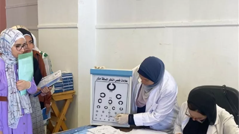 بدء الكشف الطبي للطلاب الجدد بجامعة بنها
