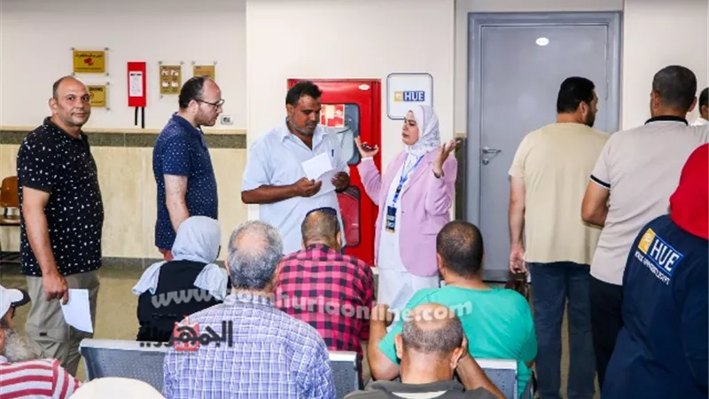 قافلة طبية للكشف على العاملين بميناء دمياط