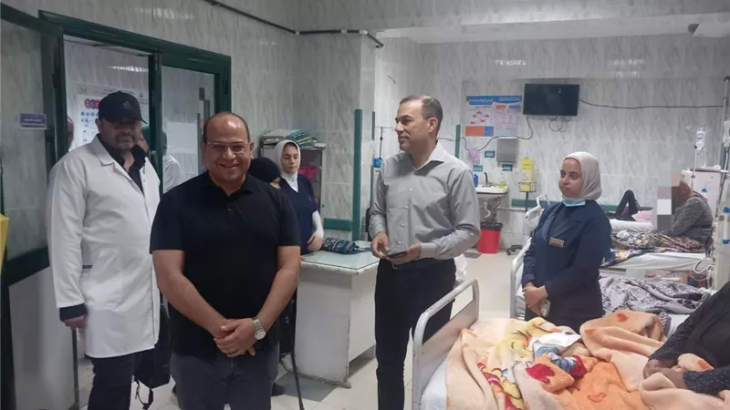 وكيل صحة البحيرة فى اول زيارة لمستشفى دمنهور التعليمى