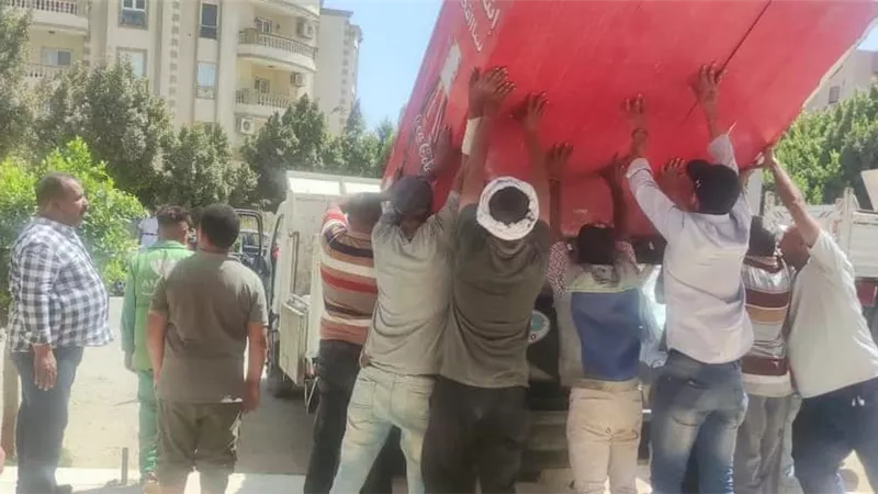 لليوم الثاني علي التوالي جهاز العبور يشن حملات مكبرة بالمدينة
