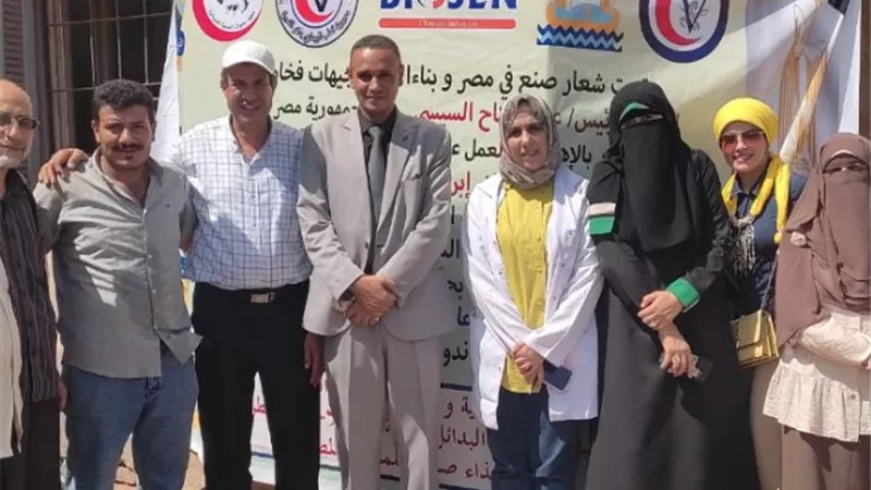 كفرالشيخ: تنظيم قافلة بيطرية مجانية بقرية شالما