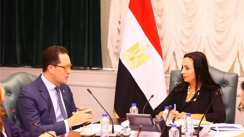 وزيرة التضامن ومدير بعثة الوكالة الأمريكية للتنمية الدولية يبحثان التعاون