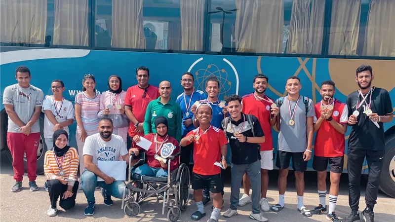 جامعة حلوان تحصد المركز الأول في المهرجان الرياضي الأول لذوي الهم