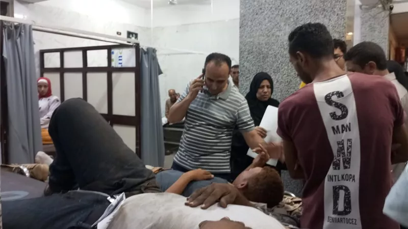 وكيل وزارة الصحة يطمئن على مصابي حادث القطار