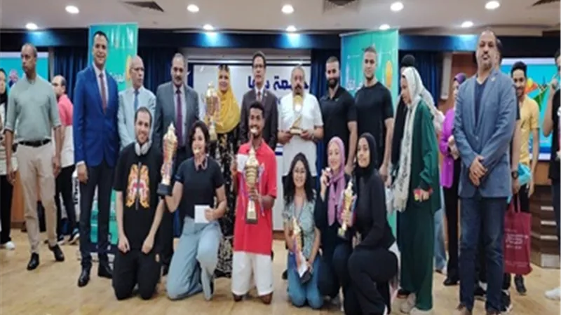 جامعة حلوان تحصد المركزالأول بالمهرجان الرياضي لجامعات الدلتا والقاهرة