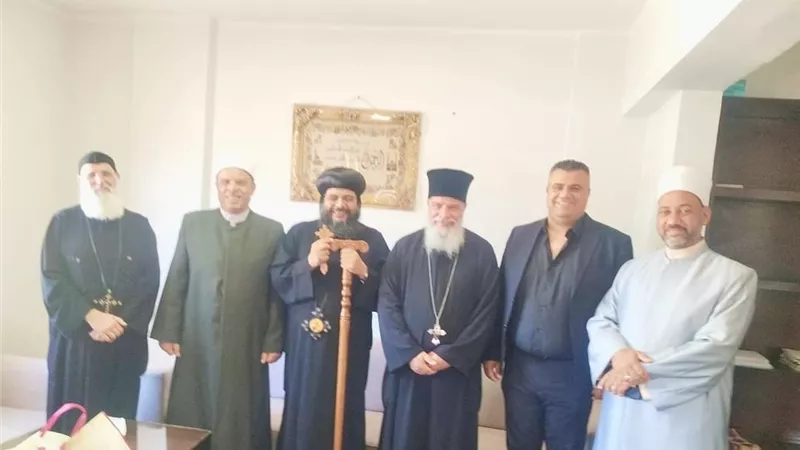 السباعي يستقبل وفد كنائس البحر الأحمر للتهنئة بالمولد النبوي