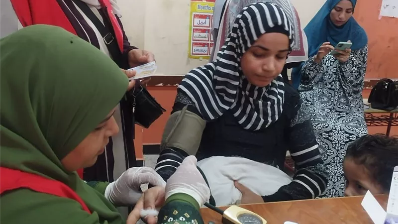 تقديم الخدمة لـ٥٠ سيدة بوحدة الماموجرام المتنقلة بفاقوس