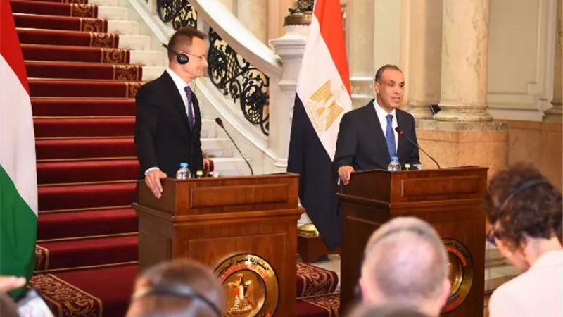 تفاصيل المؤتمر الصحفي لوزير الخارجية مع نظيره المجرى
