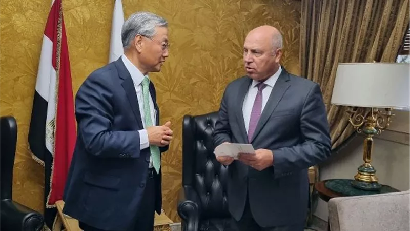 مصر وكوريا تناقشان سبل توسيع التعاون المشترك في النقل والصناعة