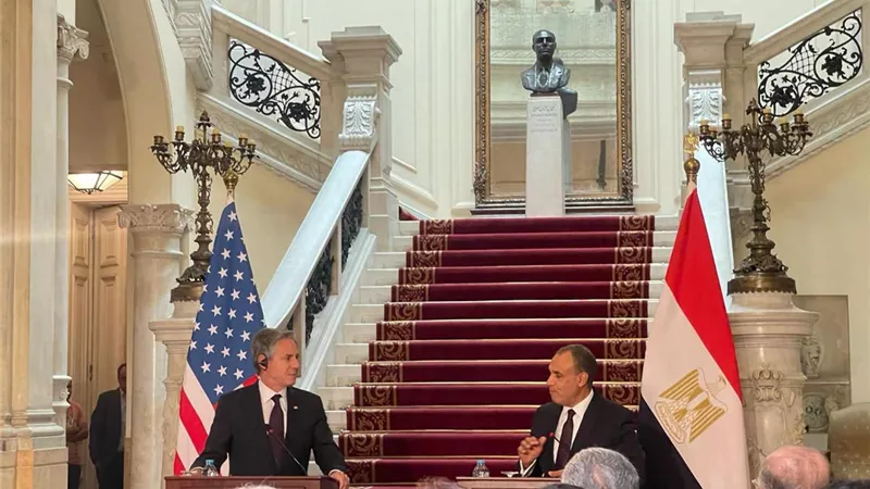 بلينكن: مصر شريك لا يمكن الاستغناء عنه في التوصل لوقف إطلاق النار بغزة