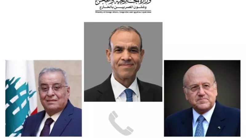 وزير الخارجية والهجرة يجري اتصالين هاتفيين برئيس الحكومة ووزير الخارجية اللبنانيين