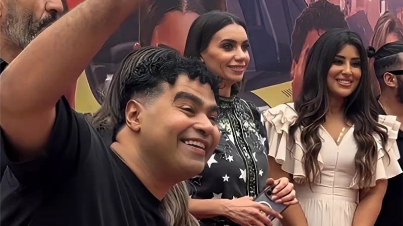 آيتن عامر تحتفل بالعرض الخاص لفيلم 