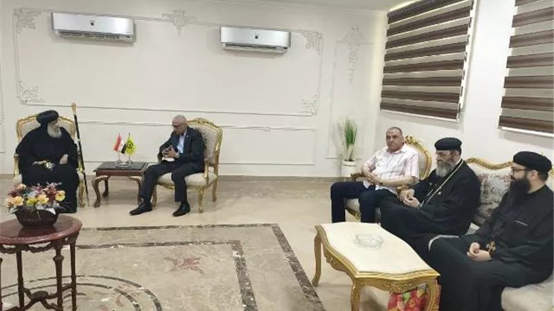محافظ شمال سيناء يستقبل أسقف سيناء الشمالية