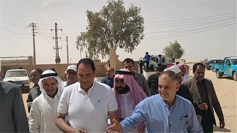 نائب محافظ شمال سيناء يتفقد قري جنوب رفح
